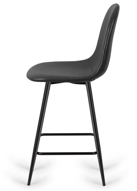 Krzesło barowe AVA BLACK PU hoker BAR II GATUNEK Lugano Krzesło barowe AVA BLACK PU hoker BAR II GATUNEK Lugano