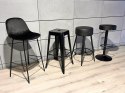 Krzesło barowe AVA BLACK PU hoker BAR II GATUNEK Lugano