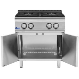 Kuchenka gazowa 4 palnikowa z szafką propan / LPG / gaz ziemny 14.3 kW Royal Catering