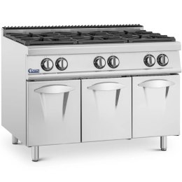 Kuchenka gazowa 6 palnikowa z szafką propan / LPG / gaz ziemny 21.6 kW Royal Catering