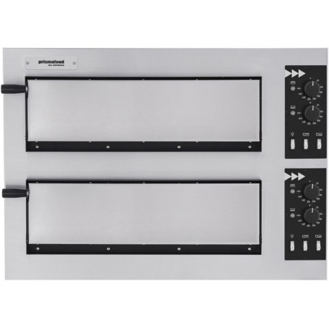 Piec do pizzy 2-komorowy na 2 pizze śr. 45 cm BASIC 2/50 VETRO 6000 W Prismafood