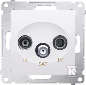 GN.ANT.RTV-SAT KOŃC.1.0DB BIAŁE SIMON5 KONTAKT-SIMON