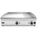 Grill elektryczny płyta grillowa gładka ryflowana 697 x 474 mm 3500 W Hendi