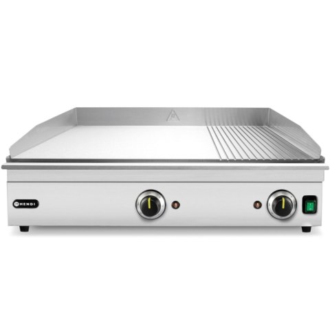 Grill elektryczny płyta grillowa gładka ryflowana 697 x 474 mm 3500 W Hendi