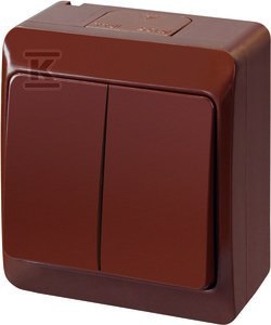 ŁĄCZ.ŚWIECZ.N/T IP44 BRĄZ HERMES ELEKTRO-PLAST NASIELSK
