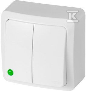 ŁĄCZ.ŚWIECZNIKOWY N/T IP20 BIAŁY BER ELEKTRO-PLAST NASIELSK