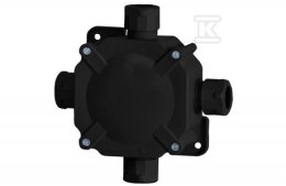 PUSZ.HERMETYK 27P 144X67X132 IP67 CZARNA F-ELEKTRO