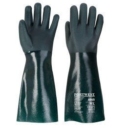 RĘKAWICE GUMOWE DWUWARSTWOWE PCV 45CM, ROZMIAR XL PORTWEST