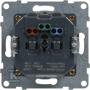 GN.1-KR.Z/U+USB C BIAŁY SUNO LEGRAND