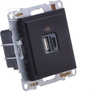 GN.USB A+C CZARNY SUNO LEGRAND
