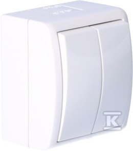 ŁĄCZ.ŚWIECZ.N/T IP54 AQUARIUS BIAŁY KONTAKT-SIMON