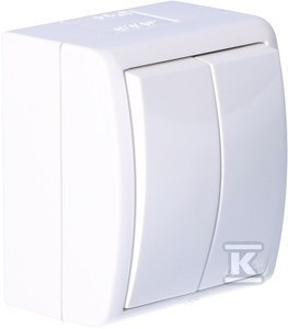 ŁĄCZ.ŚWIECZ.N/T IP54 AQUARIUS BIAŁY KONTAKT-SIMON