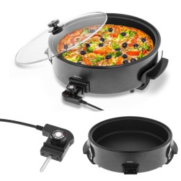 Multipatelnia patelnia do pizzy bekonu teflonowa 40cm 1400W Bredeco Bredeco