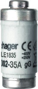 WKŁ.BEZP.D0 D02/E18 35A 400V GL/GG HAGER