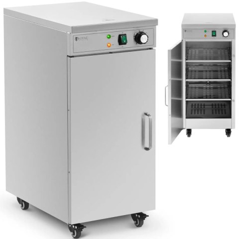 Podgrzewacz do talerzy szafa grzewcza na kółkach do 60 talerzy o śr. 29 cm 600 W Royal Catering