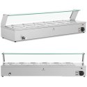 Bemar podgrzewacz do potraw bufet grzewczy z osłoną 6 x GN 1/3 2100 W Royal Catering