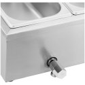 Bemar podgrzewacz do potraw bufet grzewczy z osłoną 6 x GN 1/3 2100 W Royal Catering
