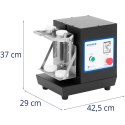 Koktajler shaker mikser barowy podwójny 2 x 0.75 l 240 obr./min - czarny Royal Catering