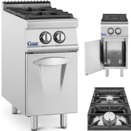 Kuchenka gazowa 2 palnikowa z szafką propan / LPG / gaz ziemny 7.2 kW Royal Catering