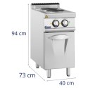 Kuchnia elektryczna wolnostojąca z szafką 2 pola grzewcze 5.2 kW 400 V Royal Catering