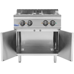 Kuchnia elektryczna wolnostojąca z szafką 4 pola grzewcze 10.4 kW 400 V Royal Catering