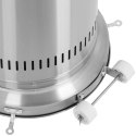 Lampa grzewcza promiennik ciepła gazowy tarasowy 11 kW 182 cm - srebrny UNIPRODO