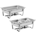 Podgrzewacz do potraw bemar bufetowy na pastę GN 1/1 7.5 l STAL- zestaw 2 szt. Royal Catering