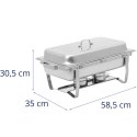 Podgrzewacz do potraw bemar bufetowy na pastę GN 1/1 7.5 l STAL- zestaw 2 szt. Royal Catering