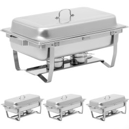 Podgrzewacz do potraw bemar bufetowy na pastę GN 1/1 7.5 l STAL- zestaw 4 szt. Royal Catering