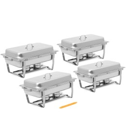 Podgrzewacz do potraw bemar bufetowy na pastę GN 1/1 7.5 l STAL- zestaw 4 szt. Royal Catering