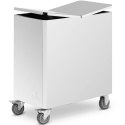 Wózek pojemnik na mąkę produkty sypkie 18 l 70.5 x 40.5 x 79 cm Royal Catering