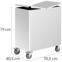 Wózek pojemnik na mąkę produkty sypkie 18 l 70.5 x 40.5 x 79 cm Royal Catering