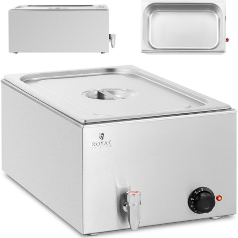 Bemar podgrzewacz elektryczny z kranem GN 1/1 600 W Royal Catering