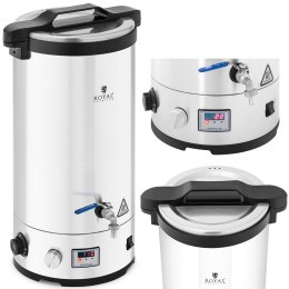 Kocioł warzelny zacierny do produkcji piwa z timerem ze stali nierdzewnej 30-110C LED 2500 W 30 l Royal Catering