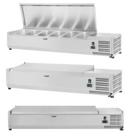 Nadstawa chłodnicza ze stalową pokrywą 6x GN1/3 140cm Royal Catering