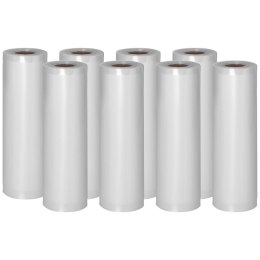 Worki próżniowe moletowane folia w rolce do pakowarki próżniowej 600 x 20 ZESTAW - 8 rolek Royal Catering