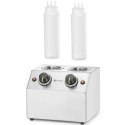 Podgrzewacz elektryczny do sosów butelek podwójny 2 strefy 2x 650 ml 200 W Hendi