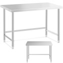 Stół blat roboczy centralny stalowy 120 x 70 cm do 93 kg Royal Catering