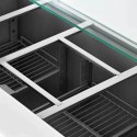 Stół chłodniczy sałatkowy 3-drzwiowy z nadstawą szklaną 8x GN 368 l Royal Catering