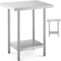 Stół stolik blat roboczy stalowy nierdzewny z półką 76x61cm Royal Catering