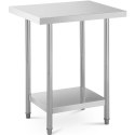 Stół stolik blat roboczy stalowy nierdzewny z półką 76x61cm Royal Catering