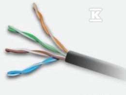 UTP KABEL 4PR KAT.5E OUTDOOR ŻELOWANY ALANTEC