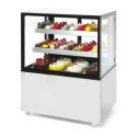 Witryna chłodnicza cukiernicza 2-półkowa jezdna LED 410L ARKTIC