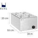 Bemar podgrzewacz elektryczny 4 x GN 1/4 640 W Royal Catering