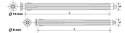 ŁĄCZNIK DO MOCOWANIA OŚCIEŻNIC 8.0*132MM ARVEX