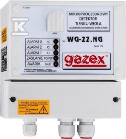 DETEKTOR CO,STER.WENTYL.WG-22.NG/GARAŻE GAZEX