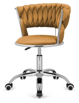 Krzesło obrotowe warkocz TRECCIA OFFICE MOKKA VELVET Lugano