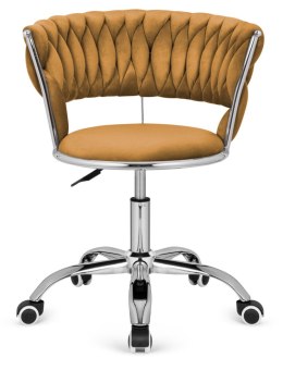 Krzesło obrotowe warkocz TRECCIA OFFICE MOKKA VELVET Lugano