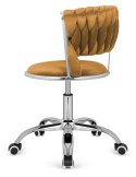Krzesło obrotowe warkocz TRECCIA OFFICE MOKKA VELVET Lugano