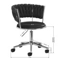 Krzesło obrotowe warkocz TRECCIA OFFICE MOKKA VELVET Lugano